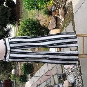 Converse oneStar pants size 2 low-rise black and Crema striped